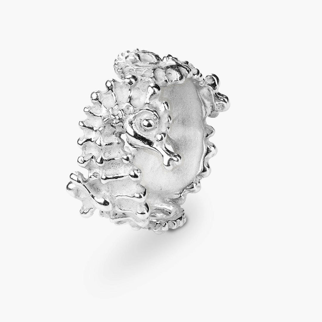 Tropical Seahorse Band Ring