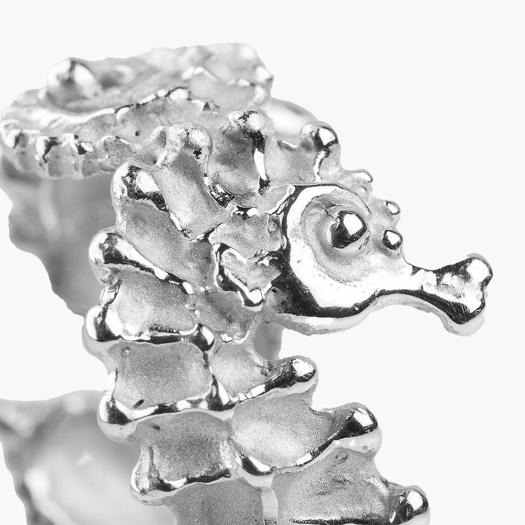 Tropical Seahorse Band Ring