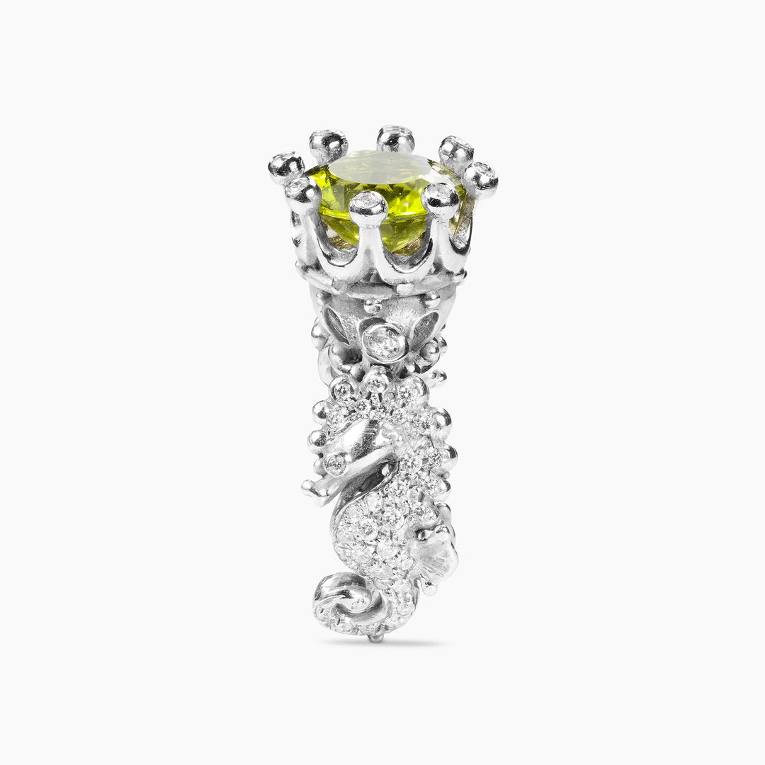 Anello Regno delle Due Sicilie Pavè Peridoto