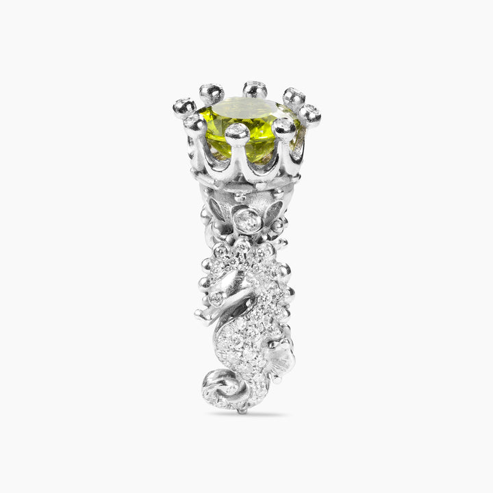 Anello Regno delle Due Sicilie Pavè Peridoto