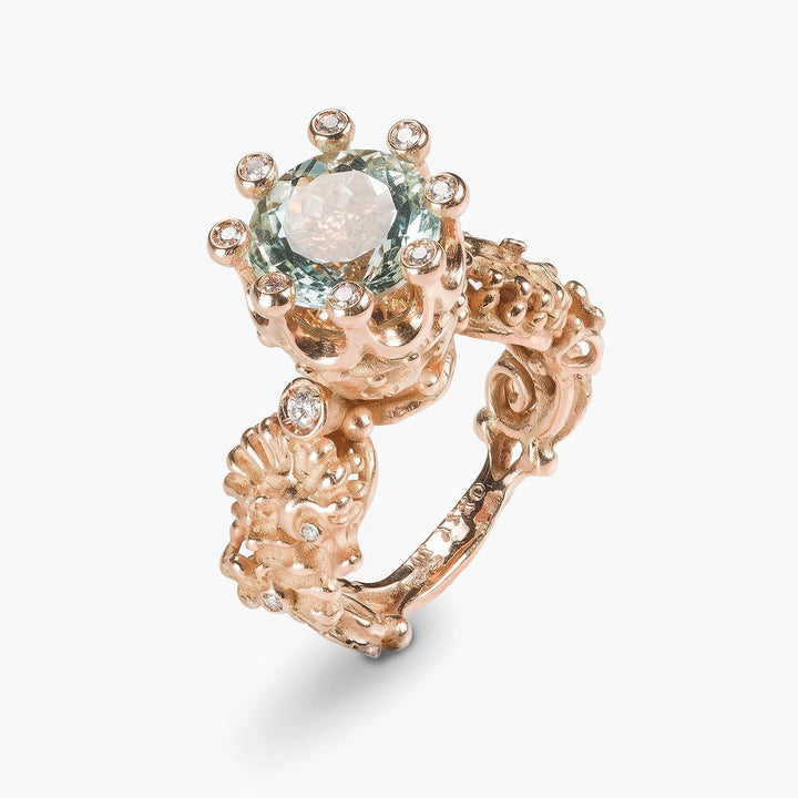 Kingdom of Two Sicilies Aquamarine Ring