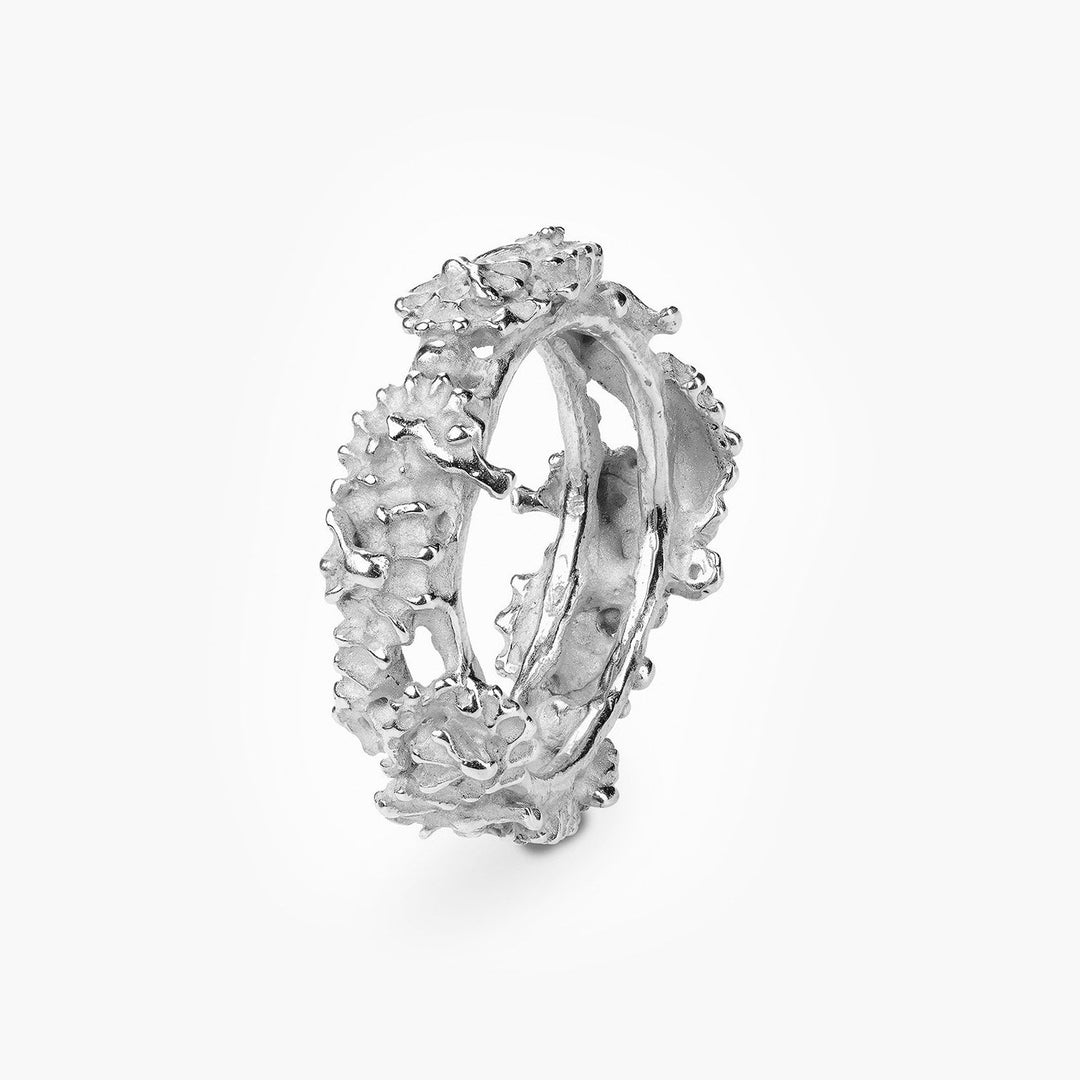 Tropical Seahorses Band Ring S