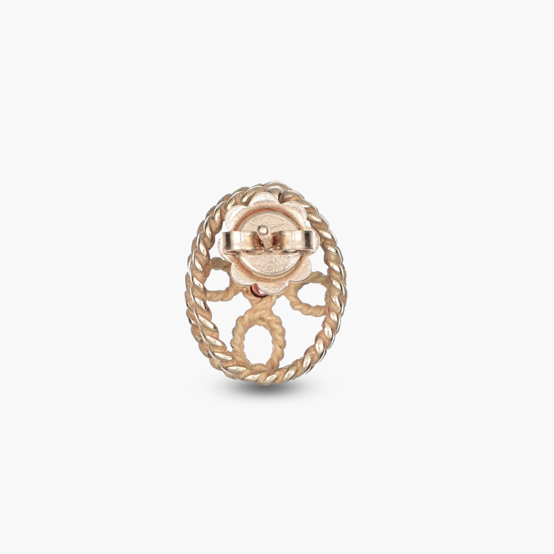 MassimoIzzoJeweler_BraidedOvalEarrings_RoseGold18kt_Retro