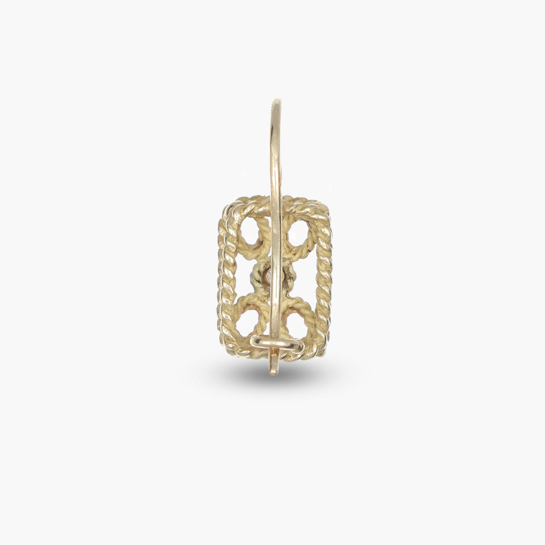 MassimoIzzoJeweler_BraidedRectangularEarrings_YellowGold18kt_Retro