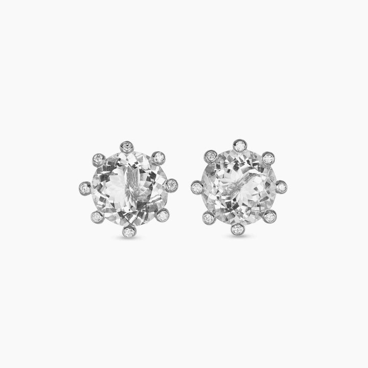 MassimoIzzoJeweler_CrownEarrings_WhiteGold18kt_Acquamarine_Diamonds_Fronte