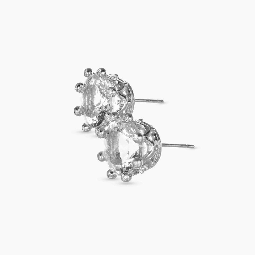MassimoIzzoJeweler_CrownEarrings_WhiteGold18kt_Acquamarine_Diamonds_laterale