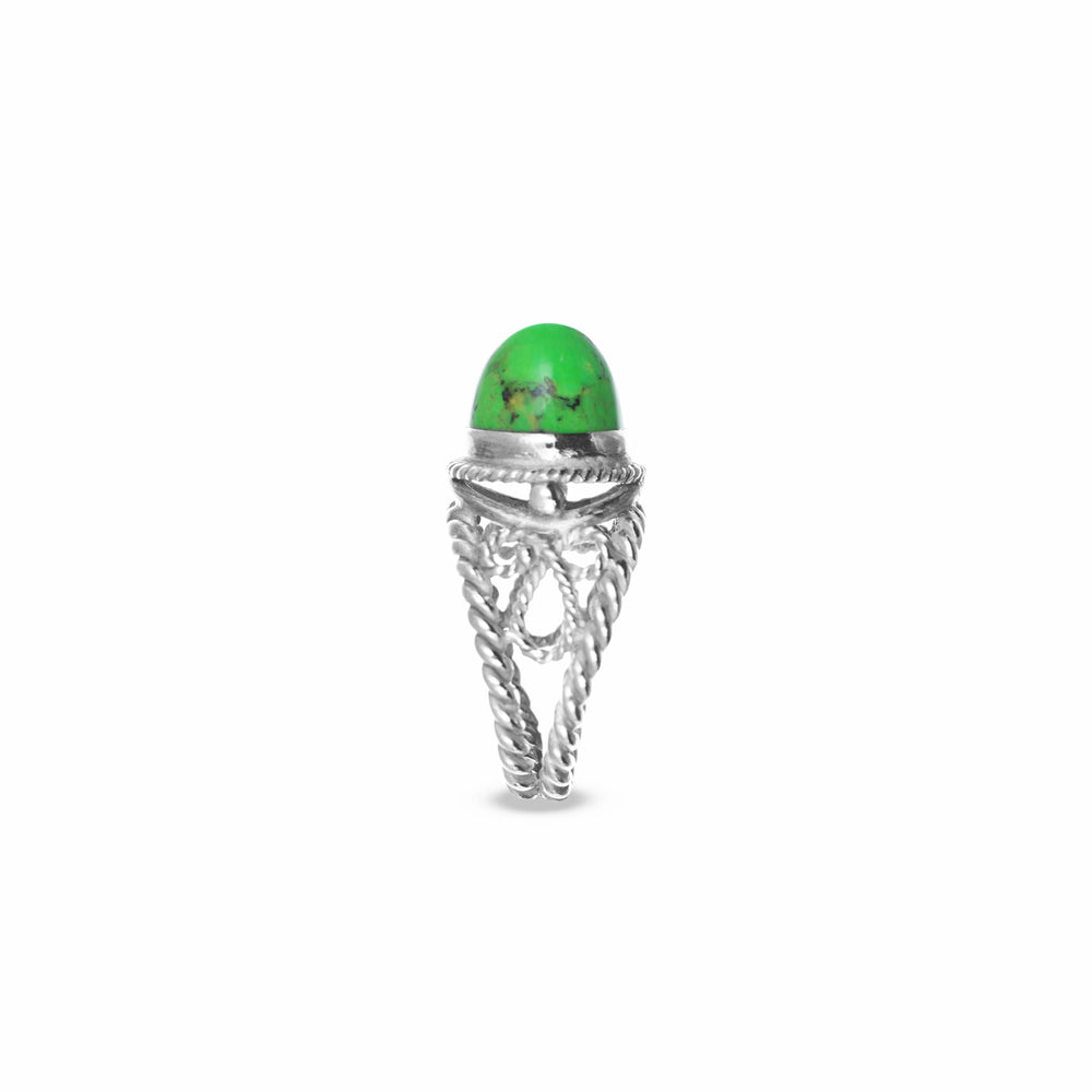 MassimoIzzoJeweler_GreenTurquoiseRing_Turquoise_WhiteGold18kt_Lato