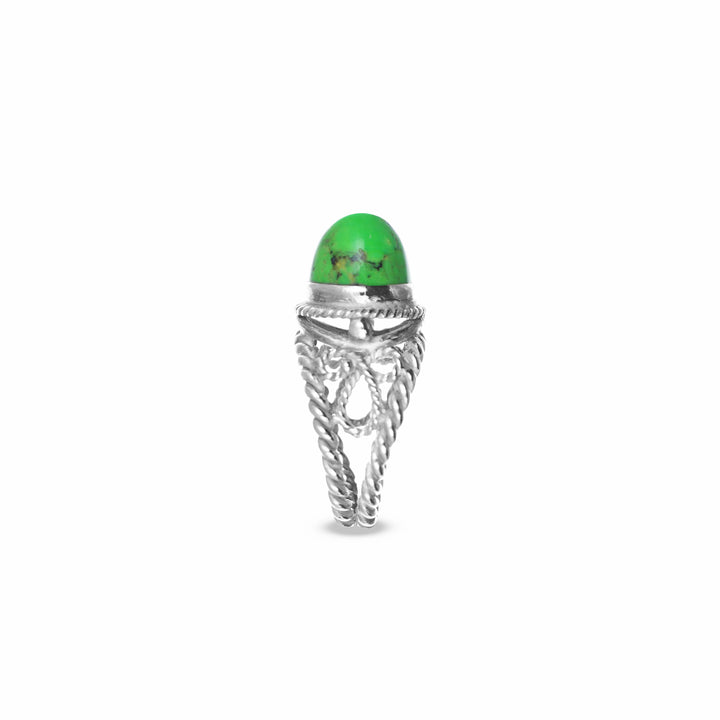 MassimoIzzoJeweler_GreenTurquoiseRing_Turquoise_WhiteGold18kt_Lato