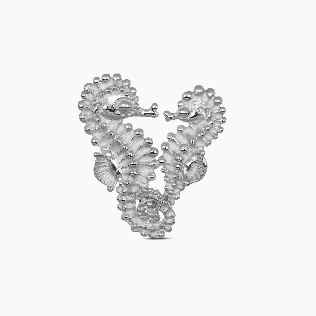 MassimoIzzoJeweler_HeartSeahorsePendant_Whitegold_Fronte