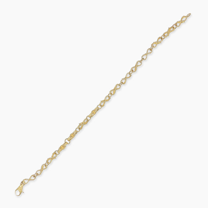 MassimoIzzoJeweler_InfiniteBracelet_YellowGold18kt_disteso
