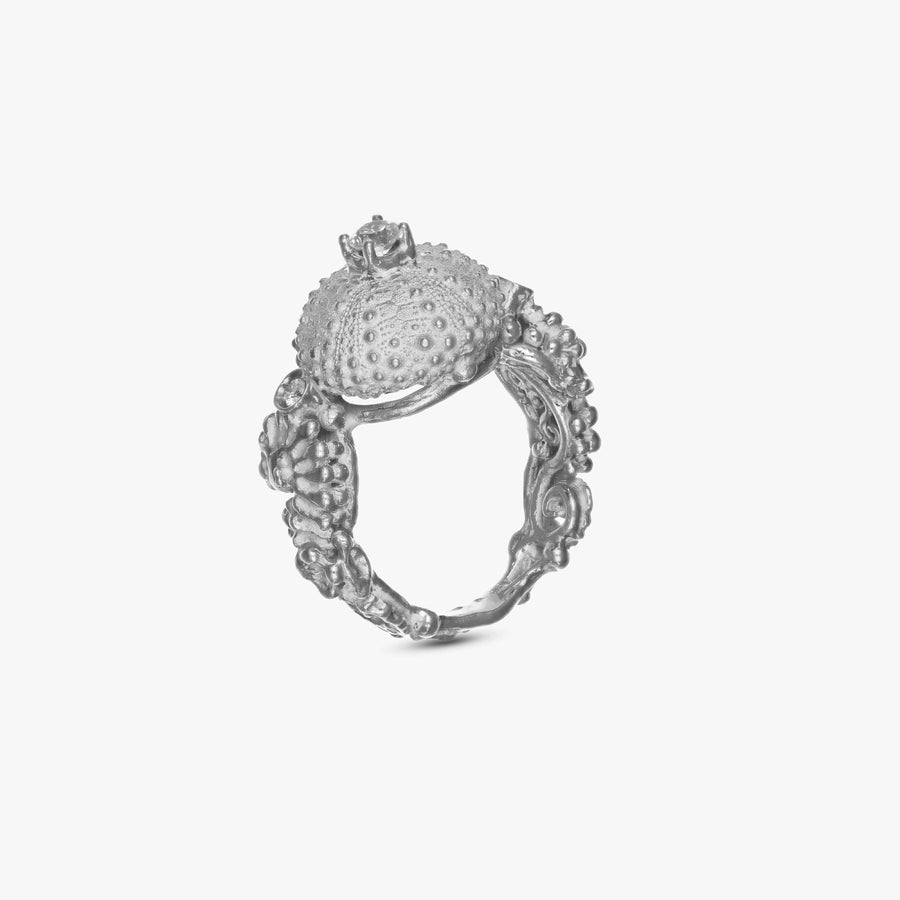 MassimoIzzoJeweler_SeaUrchinRingS_WhiteGold18kt_Diamonds_Principale