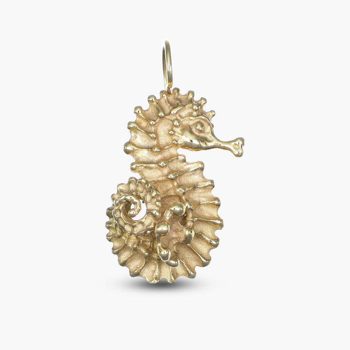 MassimoIzzoJeweler_Short-tailedSeahorseEarrings_Yellowgold18kt_Fronte