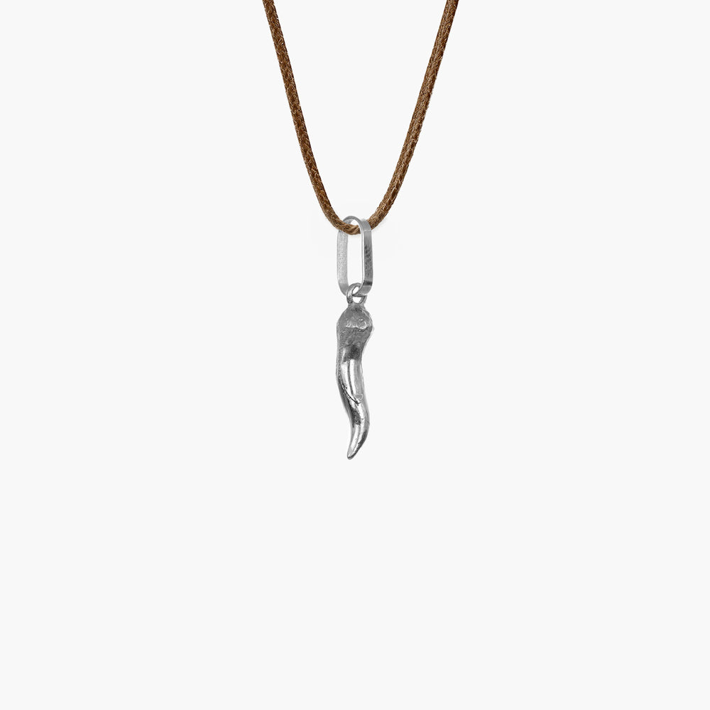 MassimoIzzoJeweler_SicilianHornPendant_WhiteGold18kt_Retro