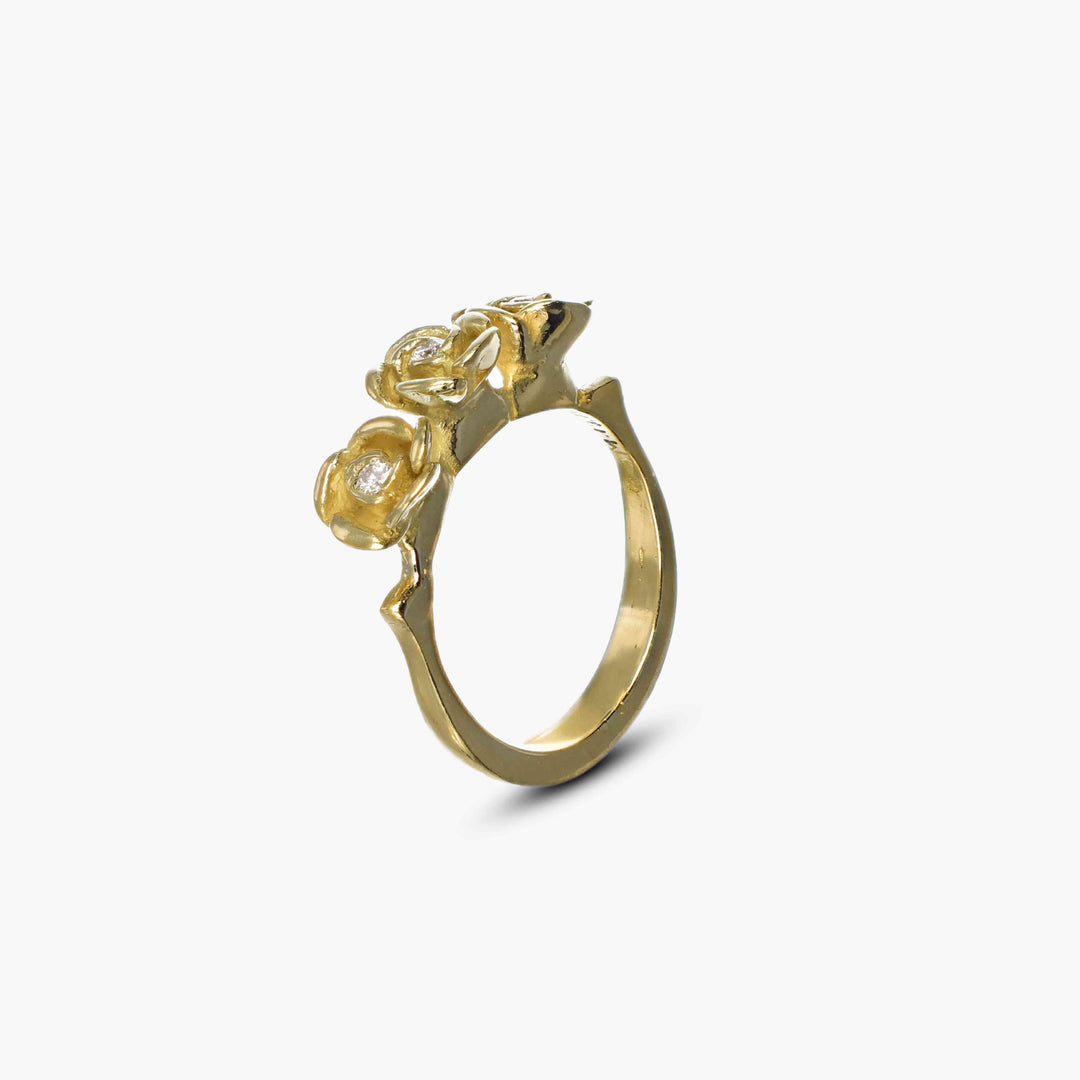 MassimoIzzo_Jeweler_RoseRing_18ktYellowgold_Brilliant-cutDiamonds_Principale