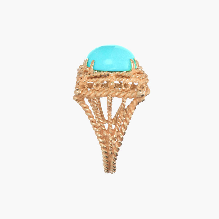 Round Turquoise Ring